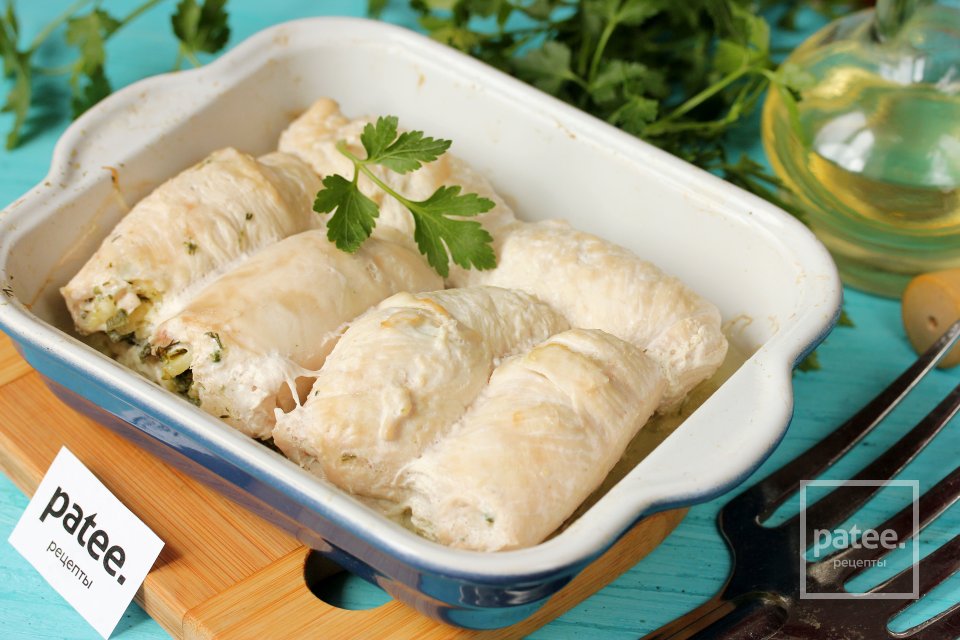 Куриные рулетики с творогом и зеленью - Шаг 14