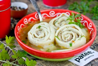 Суп с ленивыми пельменями