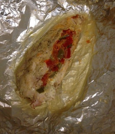 Куриная грудка фаршированное овощами. - Шаг 4