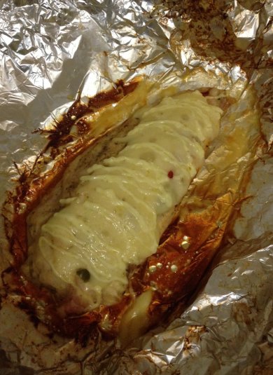 Куриная грудка фаршированное овощами. - Шаг 5