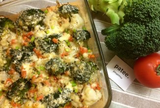 Овощи в сливочном соусе.