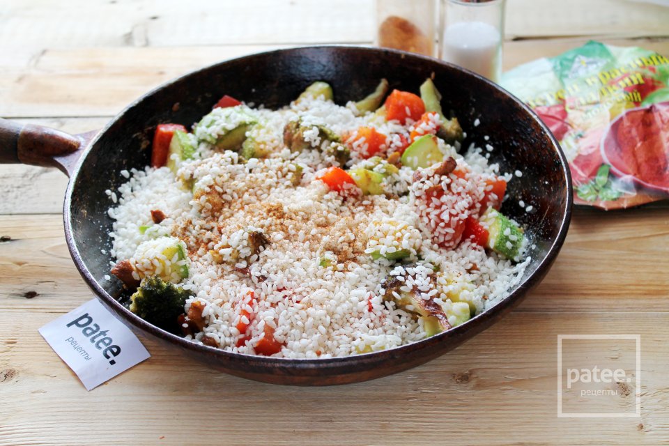 Паэлья овощная с грибами - Шаг 18