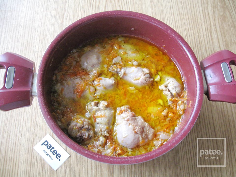 Куриные окорочка с курагой - Шаг 13