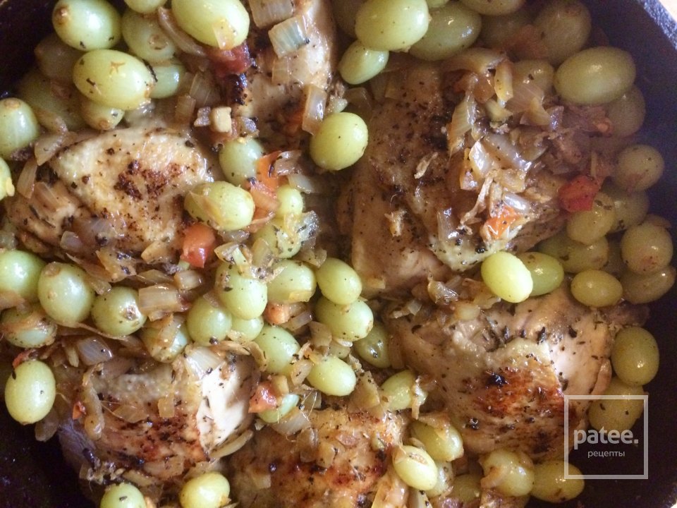 Курица с виноградом - Шаг 6