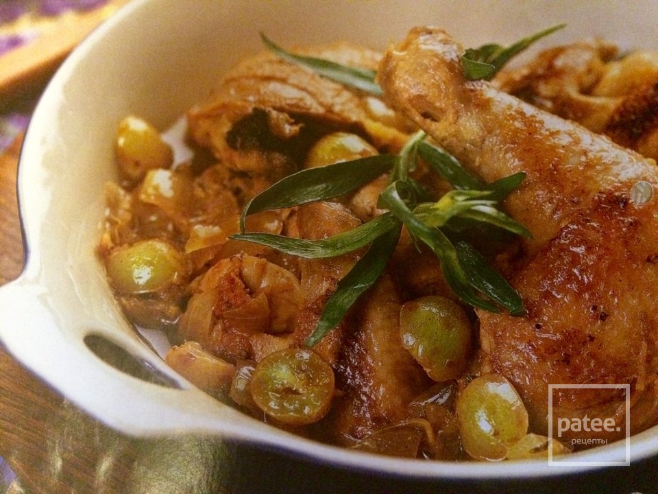 Курица с виноградом - Шаг 7