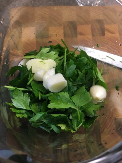 Зелёный соус песто из петрушки ☘️на все случаи жизни🍀 - Шаг 3