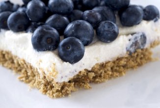 Чизкейк с черникой без выпекания