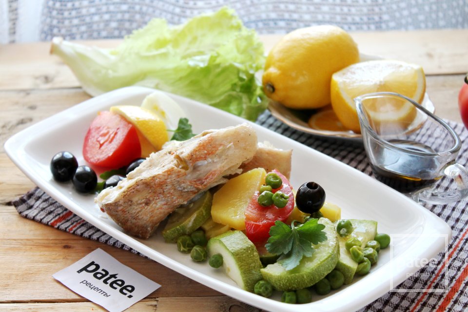 Морской окунь с овощами на пару - Шаг 16