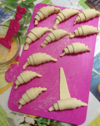 Круассаны с черничным джемом. - Шаг 3