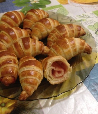 Круассаны с черничным джемом. - Шаг 4