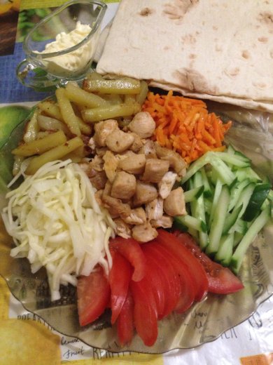 Шаурма. - Шаг 1