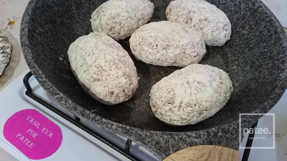 Гречаники с шампиньонами и сыром - Шаг 6