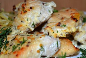 Курица в кефире