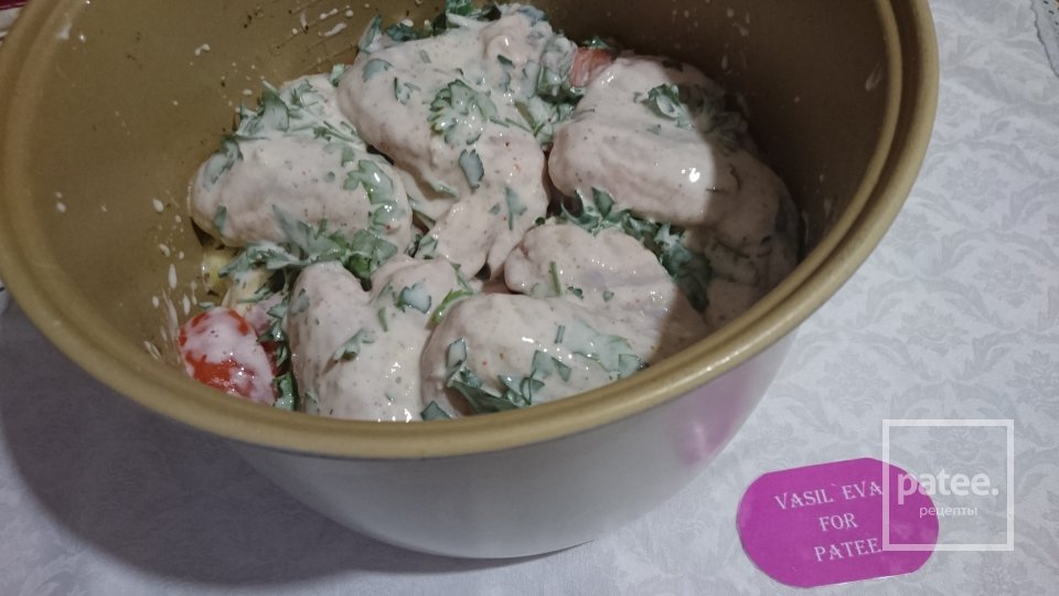 Крылышки маринованные в кефире и запечёные с картофелем в мультиварке - Шаг 5