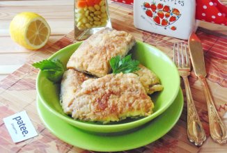 Жареная скумбрия с яйцом и горчицей