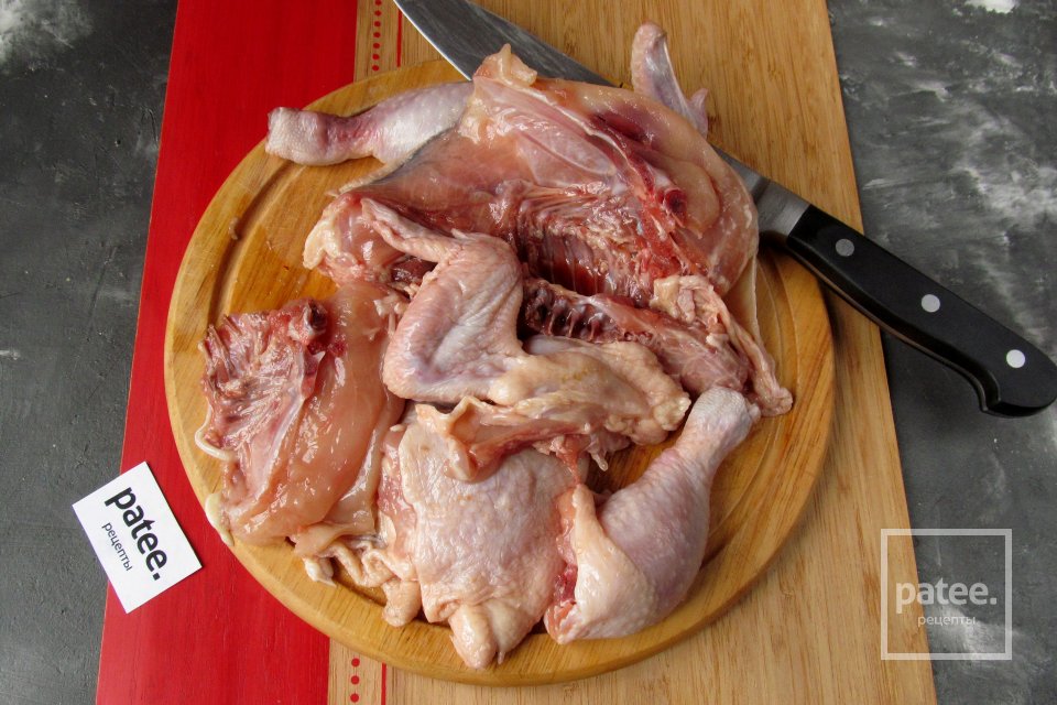 Курица, запечённая в духовке с хлебом - Шаг 2