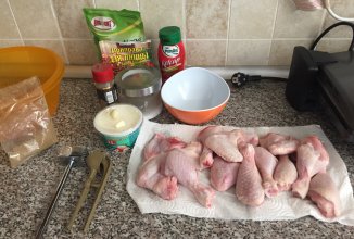 Сочная курочка с чесночным соусом