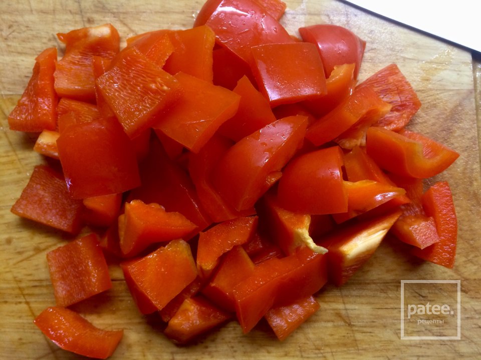 Кальмары с овощами. - Шаг 2