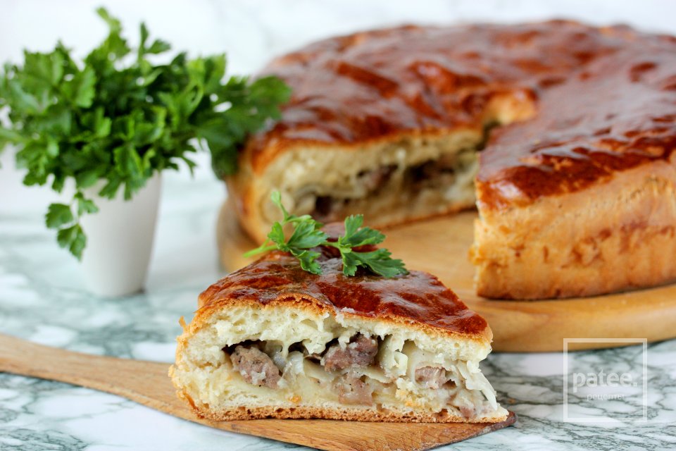 Пирог с мясом и картошкой - Шаг 28