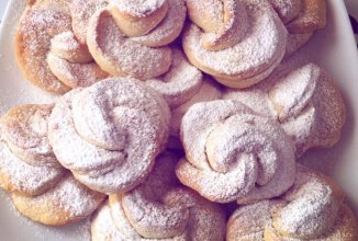 Творожные розочки