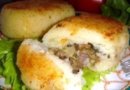 Картофельные зразы с куриной печенью