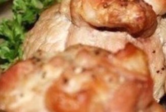 Мешочки куриные с сыром и грибами