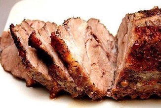 Свинина, запечённая в горчице.