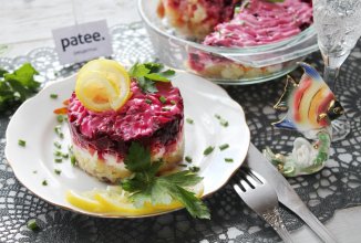 Салат Шуба с копченой скумбрией