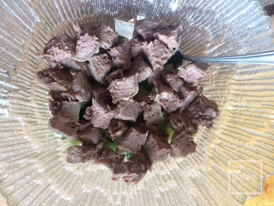 Салат со свиным языком. - Шаг 3