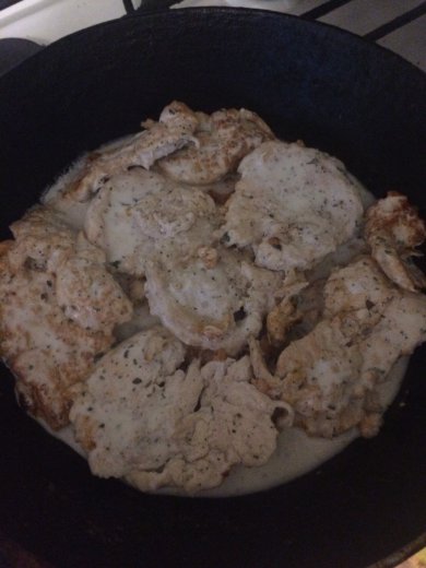 Куриная грудка в сметанном соусе с сыром. - Шаг 7