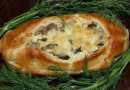 Лодочки из слоёного теста фаршированные