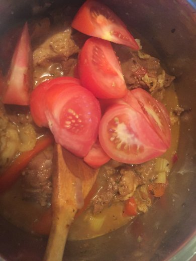 Баранина тушёная с овощами😋 - Шаг 6