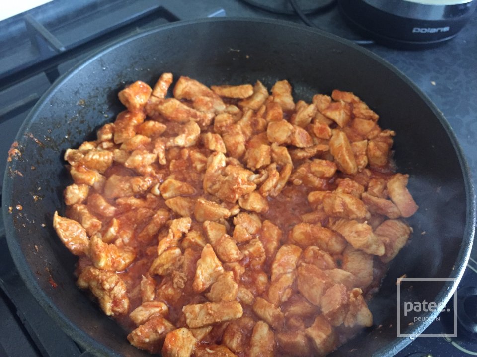 Тортилья с курицей и грибами - Шаг 2