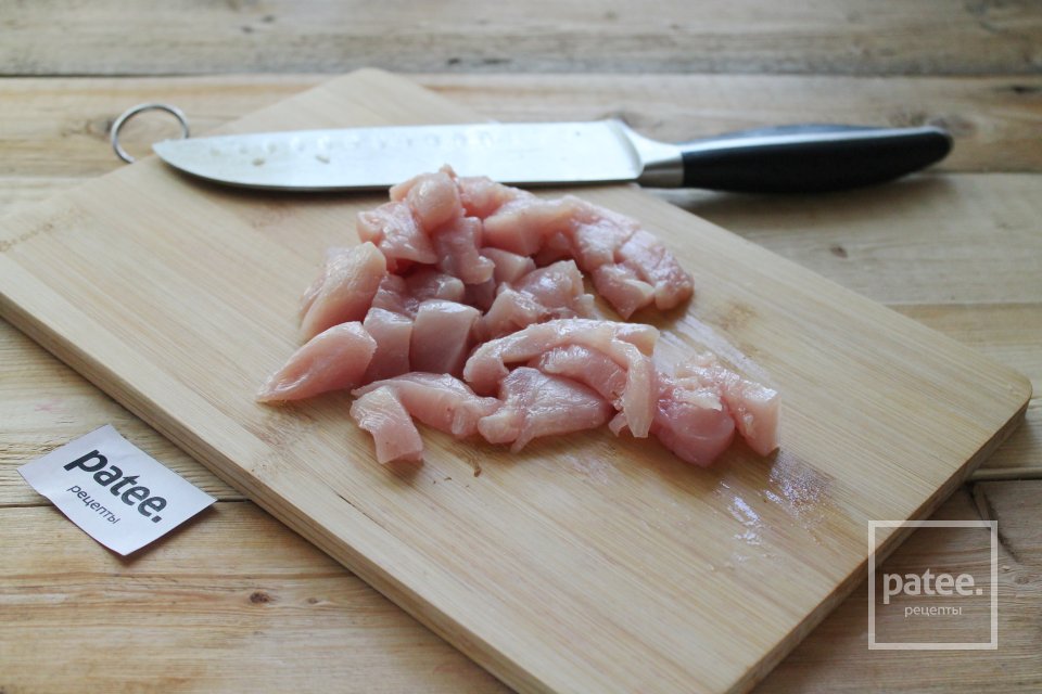 Паста с курицей и грибами в сливочном соусе - Шаг 7