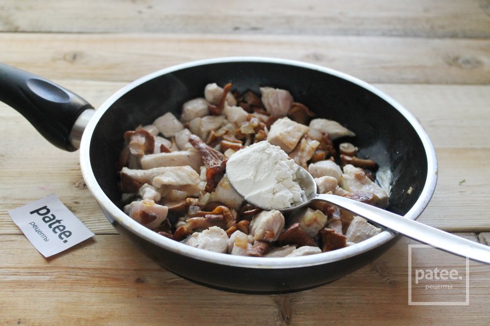 Паста с курицей и грибами в сливочном соусе - Шаг 11