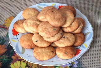 Творожное печенье с шоколадными каплями