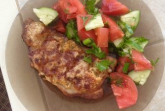 Свинина запечённая с сыром и яблоками