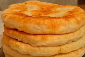 Лепешки на кефире с начинкой