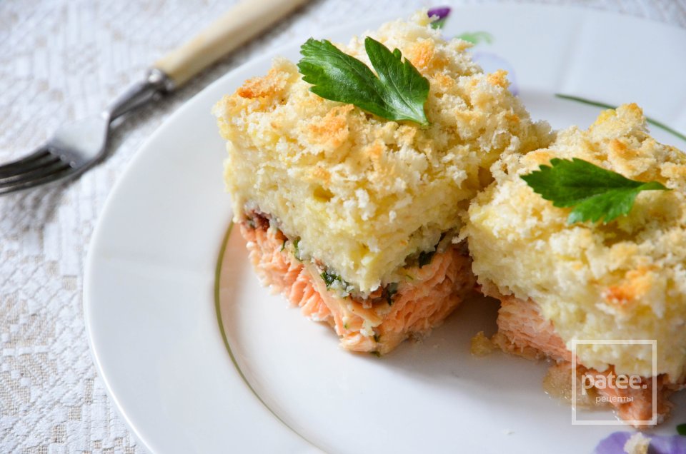 Запеканка с лососем - Шаг 8