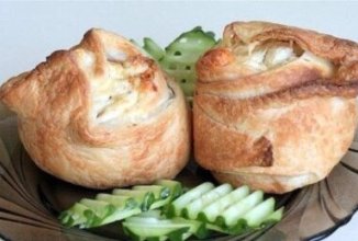 Розочки с курицей и сыром