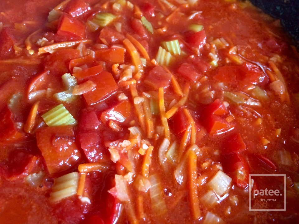 Итальянский суп с чечевицей и охотничьими колбасками. - Шаг 8