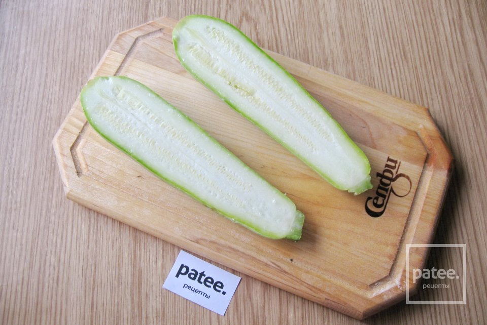 Кабачки запеченные в духовке с говяжьей печенью и овощами - Шаг 4