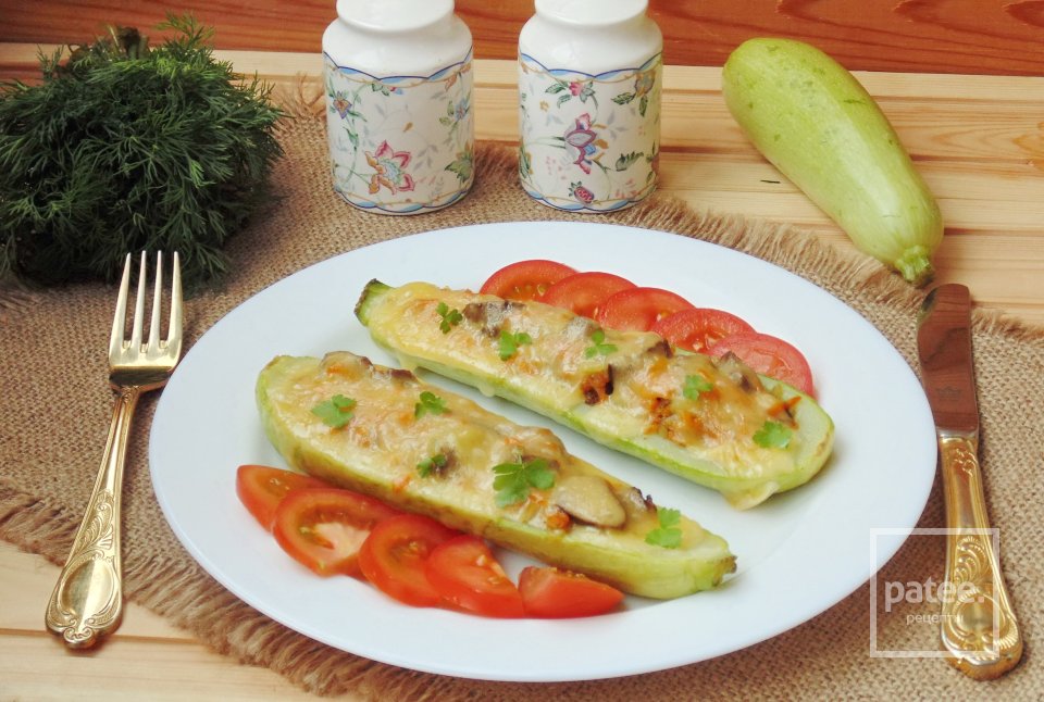 Кабачки запеченные в духовке с говяжьей печенью и овощами - Шаг 14