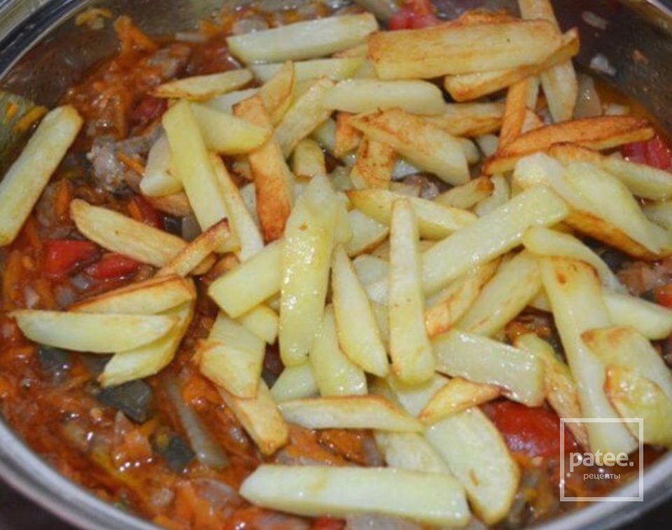 Мясное азу по татарски - Шаг 3