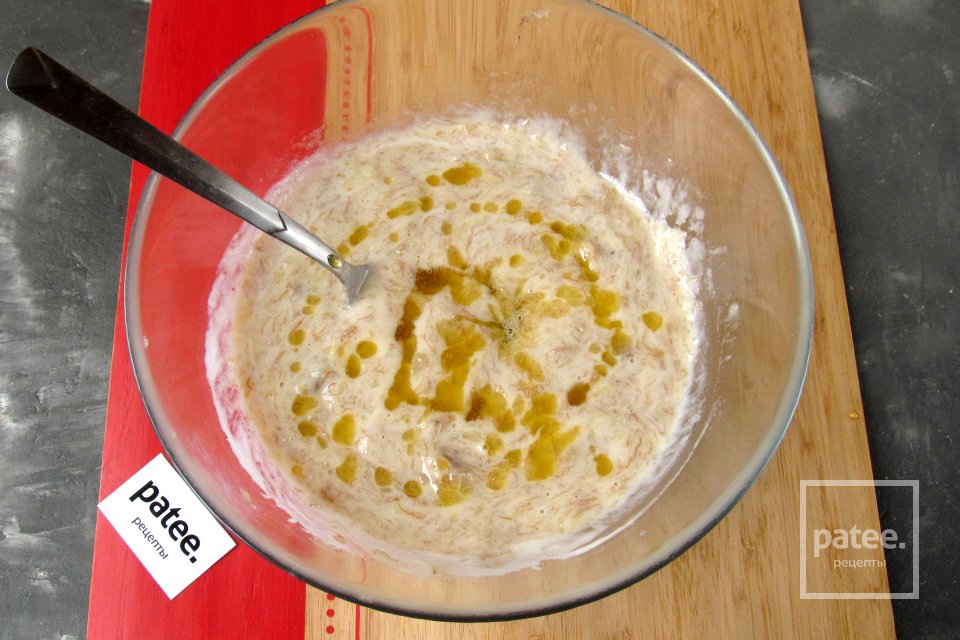Банановый кекс с мёдом и кунжутом - Шаг 5