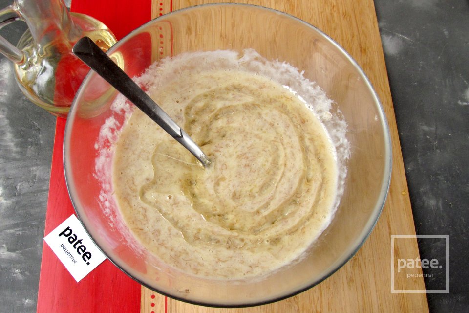 Банановый кекс с мёдом и кунжутом - Шаг 6