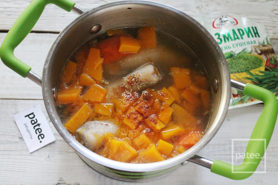 Тыквенный суп-пюре с курицей - Шаг 12