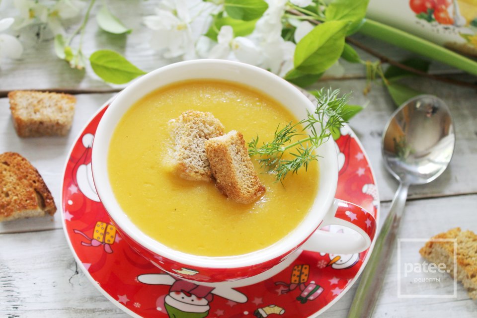 Тыквенный суп-пюре с курицей - Шаг 17