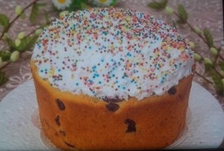 Пасхальный кулич на сметане
