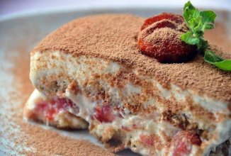 Нежный клубничный тирамису.🍓